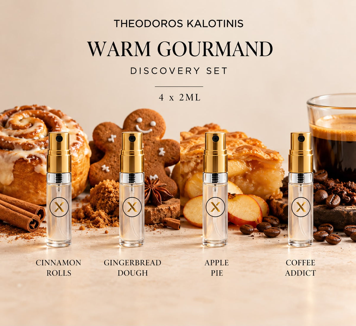 Theodoros Kalotinis Warm Gourmand Discovery Set 4x2ml